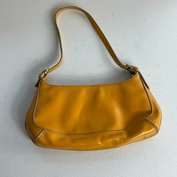 Nine West Handbags - Nine West Shoulder Bag Women's Yellow Faux Leather Y2K